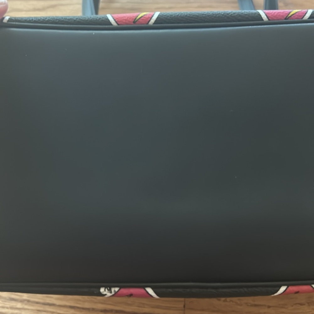 Coach Black Tote with Pink, Purple, Red and Yellow Heart Print - Picture 7 of 16